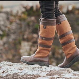 Dubarry of Ireland Chestnut Leather Winter Boots